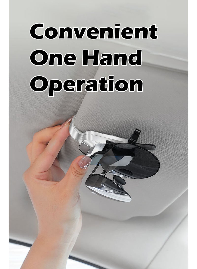 Sunglasses Holder For Car Visor, Universal Auto Visor Glasses Organizer, Eyeglasses Holder Clip For Car - Image 3