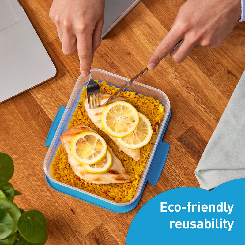 سيستيما Sistema Nest It Food Storage Boats مع Lids Multicolor (حزمة 8) - Image 5