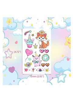 Glitter Animal Tattoos Temporary, for Kids Girls and Boys Birthday Party Favor Supplies, Children Cartoon Waterproof Body Stickers, Unicorn/ Butterfly/ Mermaid Princess/ Candy Designs (12 Sheets) - pzsku/Z0226510B06FEA5D74434Z/45/_/1703838556/e3bfcd38-bd91-4753-a7b1-a7a953100b41