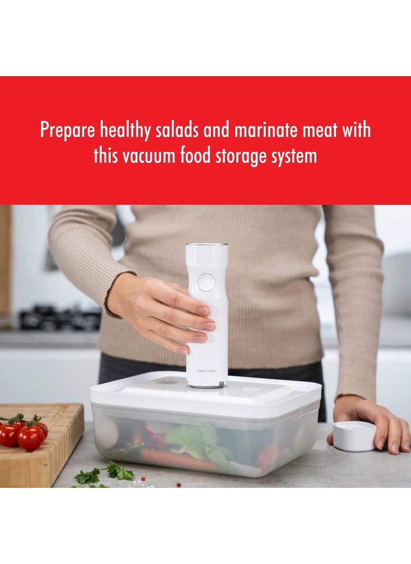 Zwilling ZWILLING Fresh  Save Medium Vacuum Sealer Container Airtight Food Storage Container Meal Prep Container BPAFree Grey  - Image 4