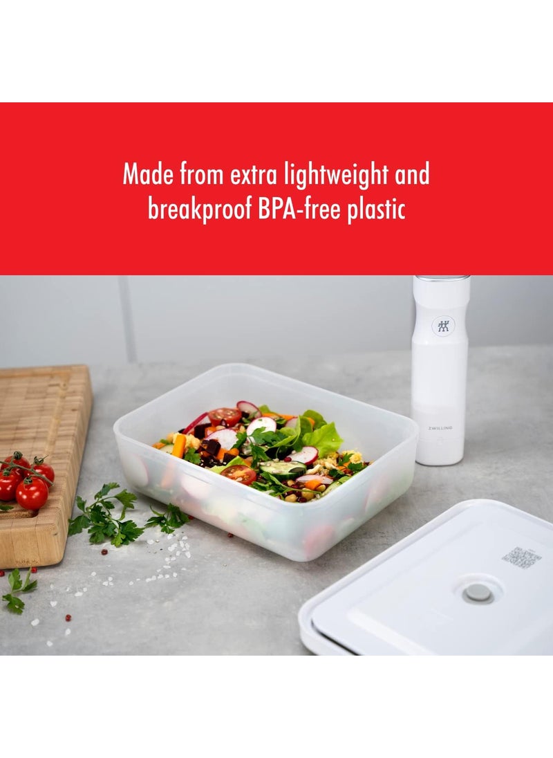 Zwilling ZWILLING Fresh  Save Medium Vacuum Sealer Container Airtight Food Storage Container Meal Prep Container BPAFree Grey  - Image 5
