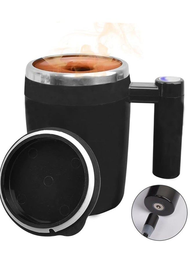 Bukela Self Stirring Mug, 380ml Self Stirring Coffee Mug Rechargeable Electric High Speed Mixing Cup Automatic Magnetic Electric High Speed Mixing Mug Electric Mixing Mug for Coffee/Milk  - Image 1