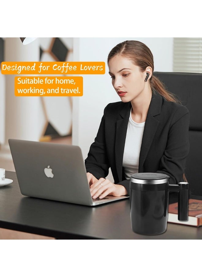 Bukela Self Stirring Mug, 380ml Self Stirring Coffee Mug Rechargeable Electric High Speed Mixing Cup Automatic Magnetic Electric High Speed Mixing Mug Electric Mixing Mug for Coffee/Milk  - Image 5
