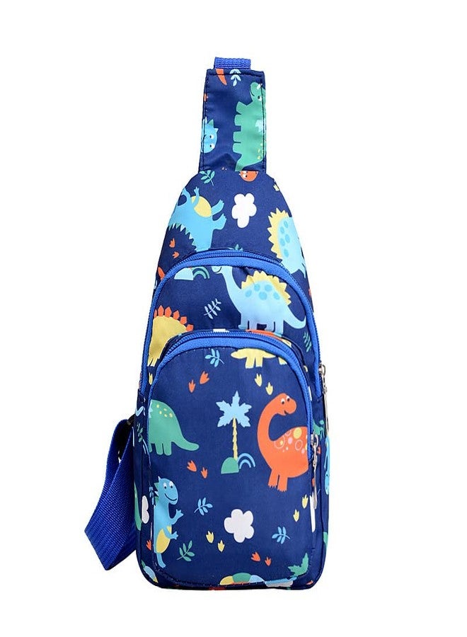 Hiflyer Kids Crossbody Sling Bag, Small Nylon Travel Cartoon Bag (Blue) - Image 4