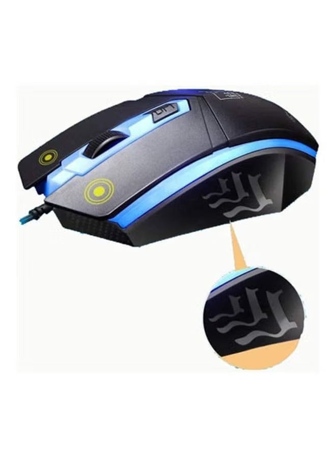Flexible Polychromatic LED Backlit USB Wired Gaming Keyboard Mouse Set - Image 4