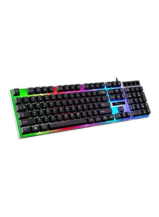 Flexible Polychromatic LED Backlit USB Wired Gaming Keyboard Mouse Set - Image 3