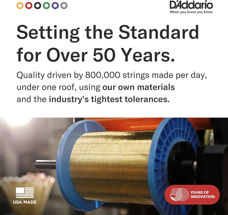 D'Addario Phosphor Bronze Acoustic Guitar Strings - EJ15-3D - Extra Light 10-47, 3-Pack - Image 5
