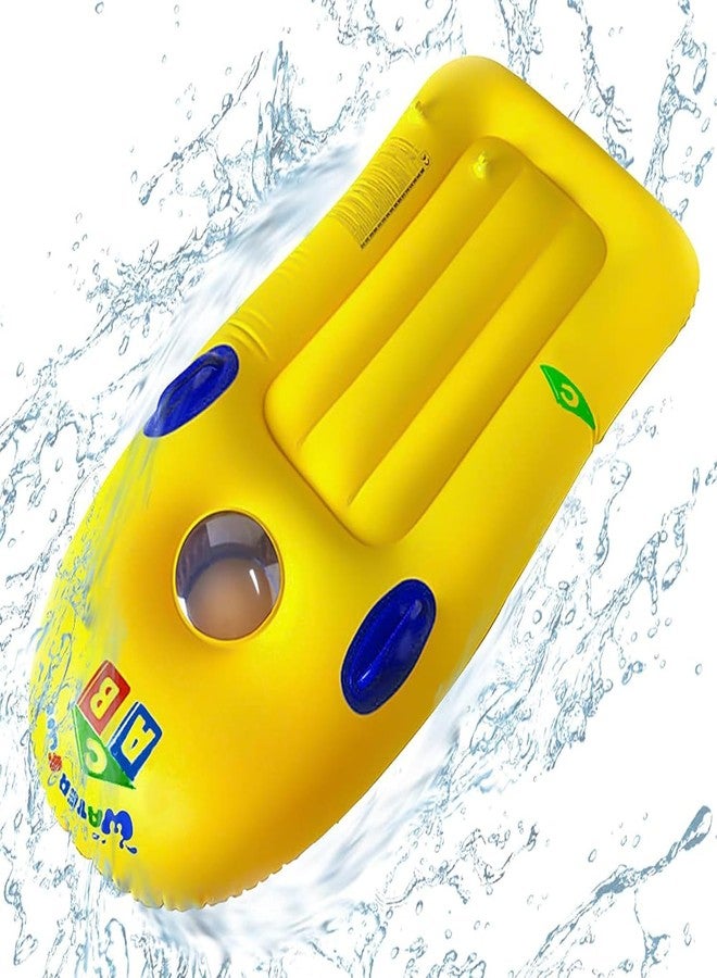 Kresal Inflatable Boogie Board for Kids, Portable Inflatable Surf Body Board with Handles, Lightweight Soft Body Board for Slip and Slide, Pools, Beaches, Swimming - Image 1