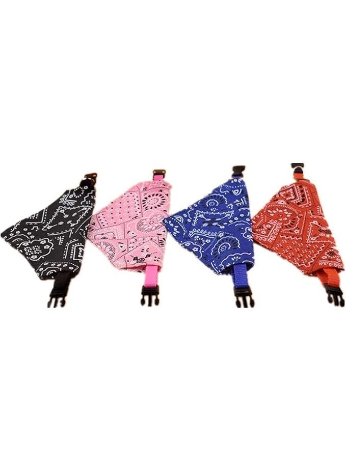 MIRFA Dog's Adjustable & Washable Bandana Triangular Scarf (Pack of 4) - Image 3