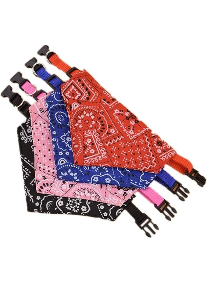 MIRFA Dog's Adjustable & Washable Bandana Triangular Scarf (Pack of 4) - Image 2