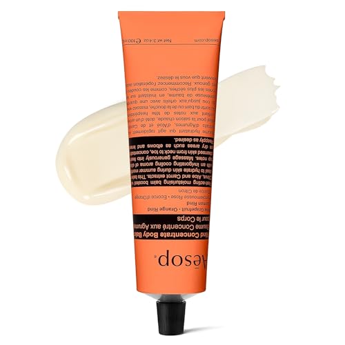 Aesop Rind Concentrate Body Balm Lightweight FastAbsorbing Hydration with Pink Grapefruit Orange Rind Lemon Rind Aloe Vera Nut Oils Bright Citrus Fresh Scent 100 mL 34 oz - Image 1