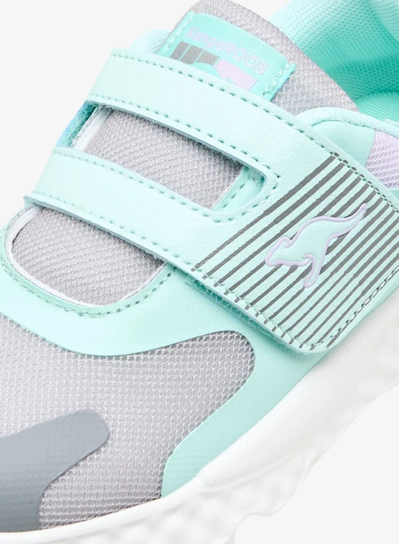 kangaROOS GREY Girls' Colourblock Sports Shoes with Hook and Loop Closure for Women | Best Price UAE