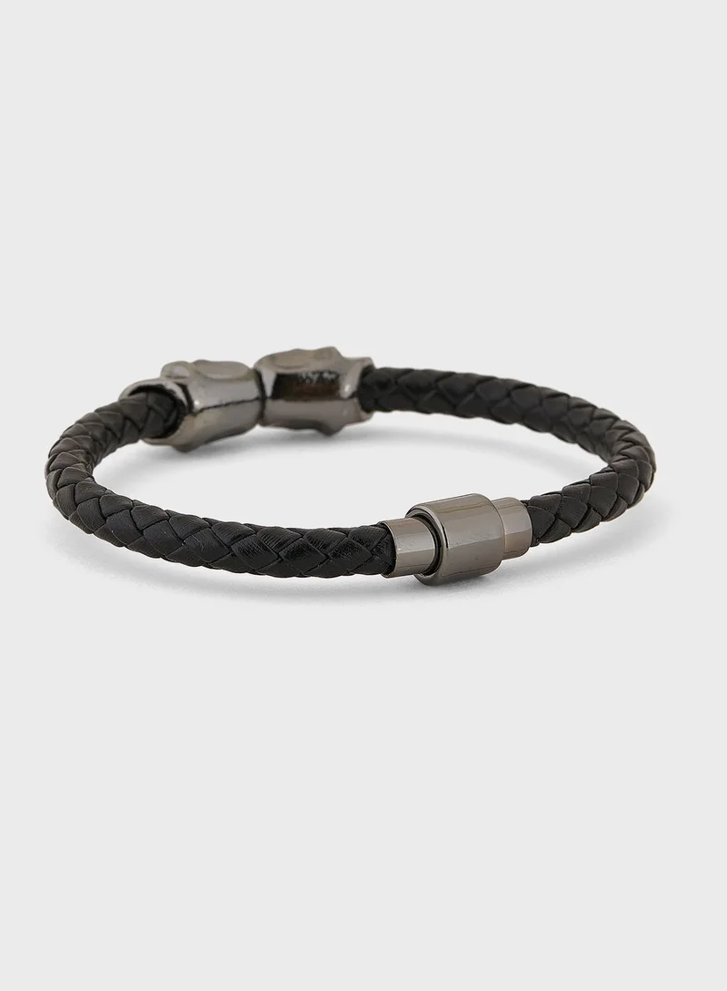 Seventy Five Braided Skull Bracelet