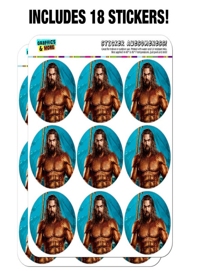 GRAPHICS & MORE Aquaman Movie Jason Mamoa Full Costume Planner Calendar Scrapbooking Crafting Stickers - Image 3
