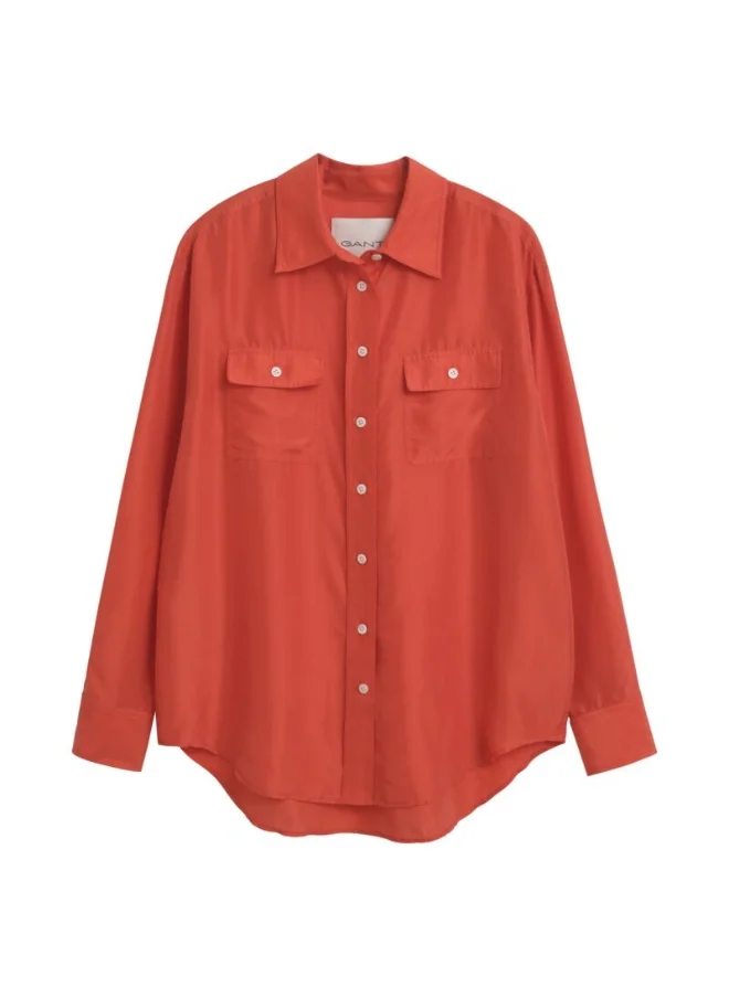 GANT Relaxed Fit Habotai Silk Shirt