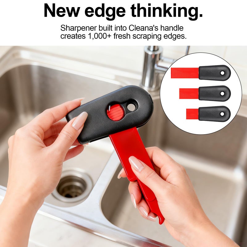 Zsiey Kitchen Deep Cleaning Tool Kit, 2-Cut Cleaner with Dual Colors - Colored Handle for Stove/Grout/Desktop Crimps, Perfect for Kitchen and Home deep Cleaning - Image 4