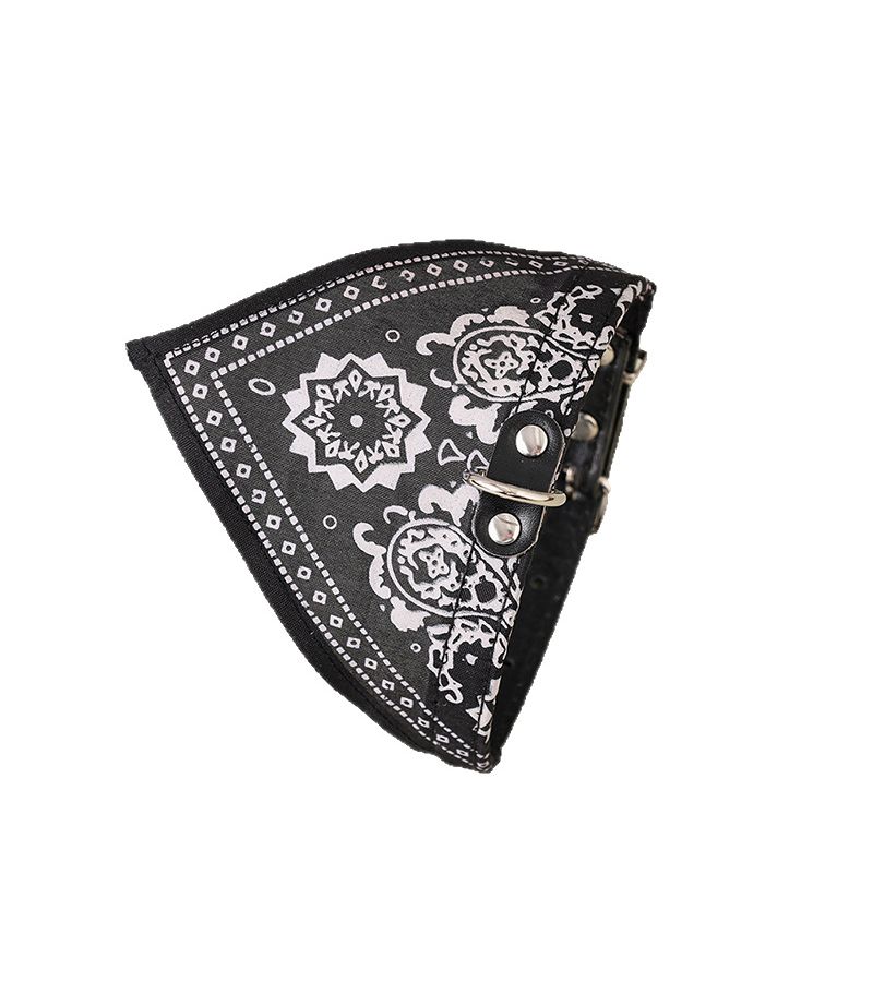 Black XS Printed Pet Cat Collar Small Medium Dog Collar - Image 4