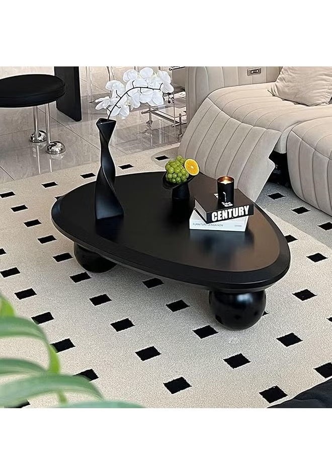 Generic Cloud Coffee Table Irregular Indoor End Table for Living Room Modern Coffee Table Free Shape Coffee Table with 3 Legs,White,120 * 80 * 35cm  - Image 5