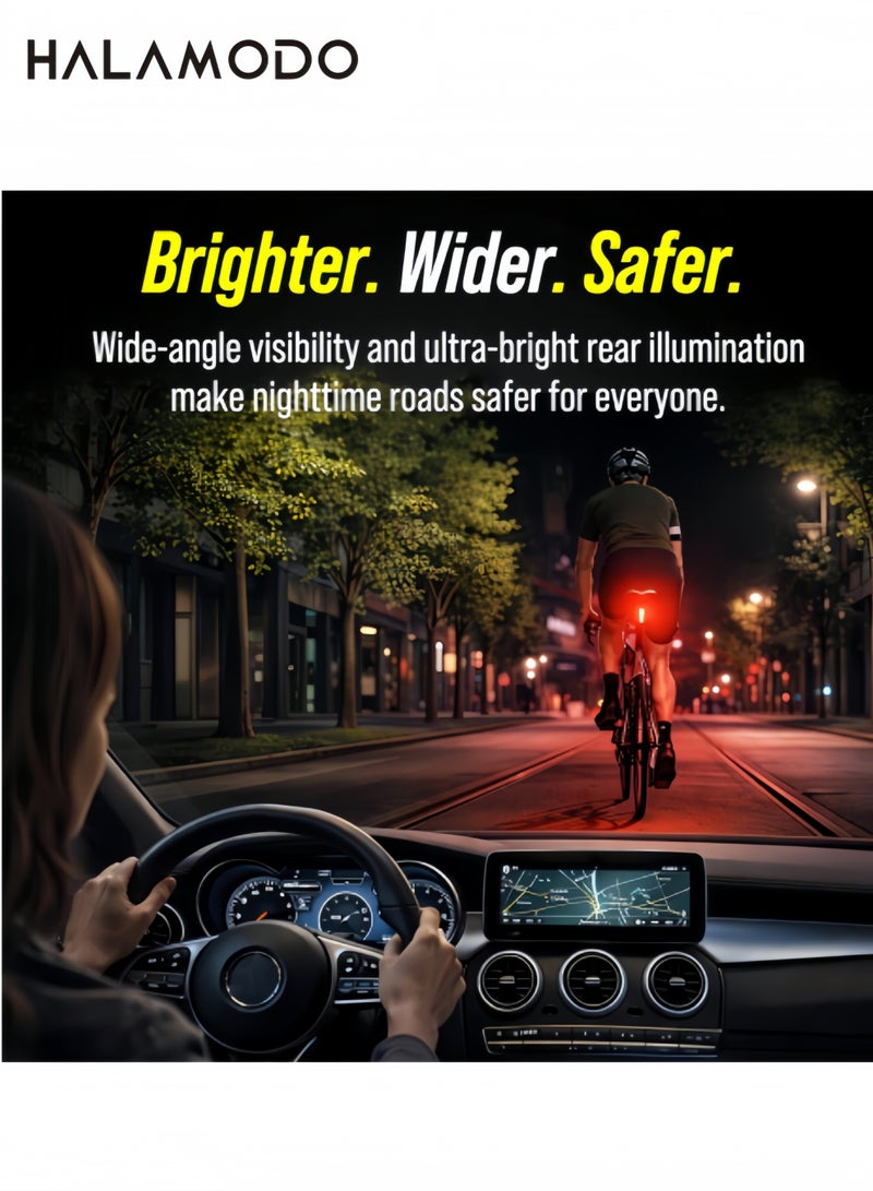 Solid Aircraft Bike Light Bright LED Bicycle Headlight with Tail Light Waterproof Mounts in Seconds NO Tools Requiredas Protection for Warning Secure Life - Image 3