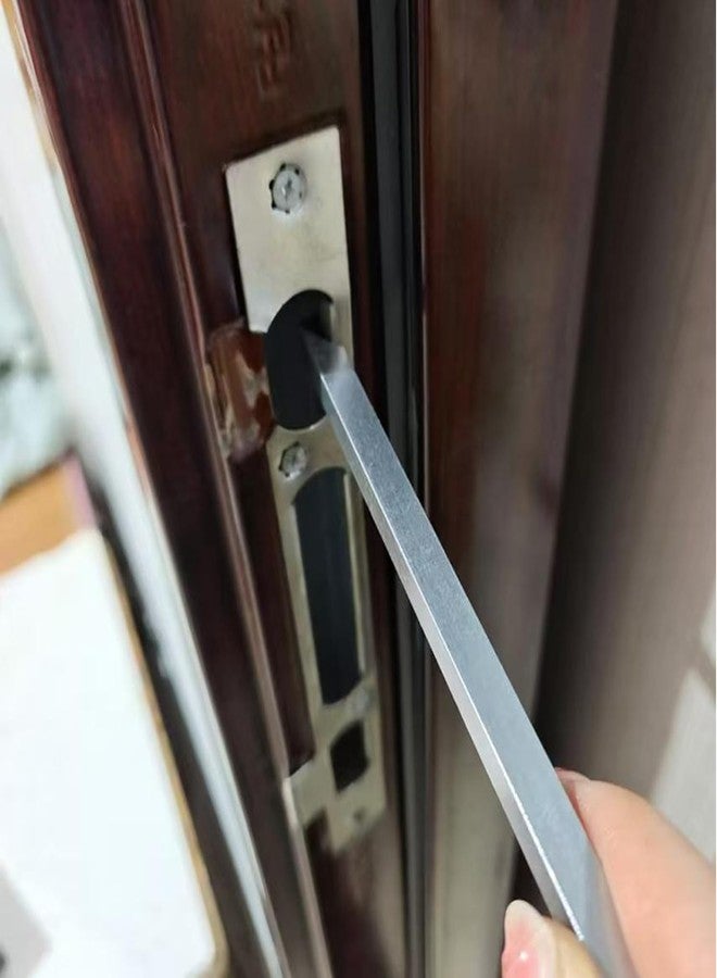 UtySty Door Strike Plate Adjusting Wrench Deadbolt Latch Strike Bending Adjustment Tool Clip Lever for Security Latch Strikes Door Latch Restorer Keyless Entry Smart Door Lock Fingerprint Door Locks - Image 4