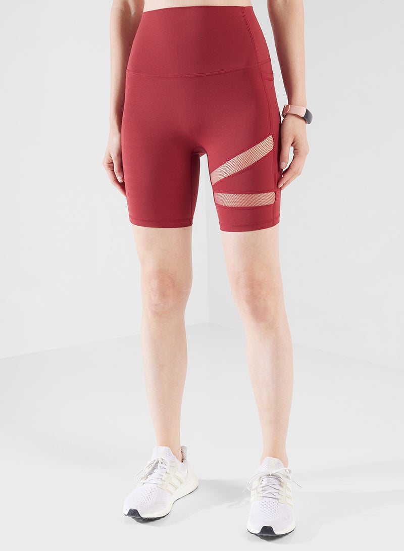 FRWD Sheer Mesh Panel Detail Sports Bra & Short Set  - Image 4
