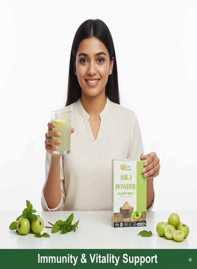 Herbs Botanica Natural Amla Powder (Indian Gooseberry, Amalaki), Pure Natural Fruit Powder with Vitamin C for Hair Growth & Immune Support, Emblica Officinalis, 5.3 oz / 150 gm - Image 5