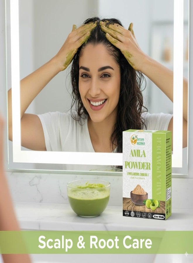 Herbs Botanica Natural Amla Powder (Indian Gooseberry, Amalaki), Pure Natural Fruit Powder with Vitamin C for Hair Growth & Immune Support, Emblica Officinalis, 5.3 oz / 150 gm - Image 2