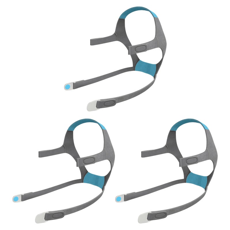 TrustKare 3 Pack F20 Large Size Replacement Headgear Straps Compatible with AirFit/AirTouch F20, Supplies Straps Magnetic Clips Included - Image 1