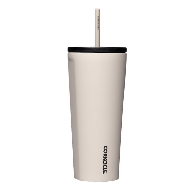 Corkcicle Cold Cup Insulated Tumbler with Straw Keeps Drinks Cold for 12 Hours TripleInsulated Stainless Steel LeakResistant Lid Summer Drinkware Gift 24 oz Latte - Image 2