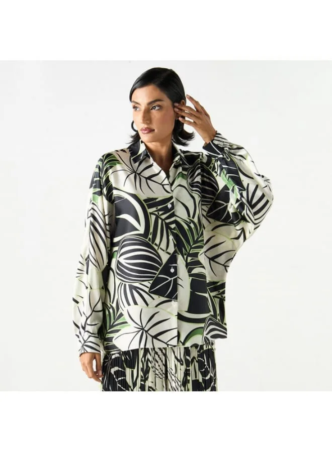 2Xtremz 2Xtremz All-Over Printed Shirt with Long Sleeves