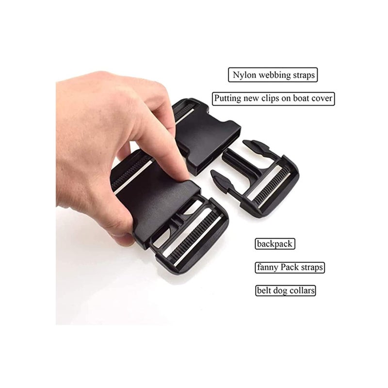 SOLARAE 2" Plastic Buckle, Quick Side Release Buckles with Dual Adjustable, Clips Snaps, Clasp Military Grade - Image 4