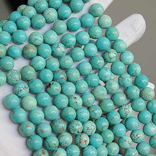 MJDCB Best Sellers Stone Beads Turquoise Round Loose Beads for Jewelry Making DIY Bracelet Necklace (10mm) - Image 3
