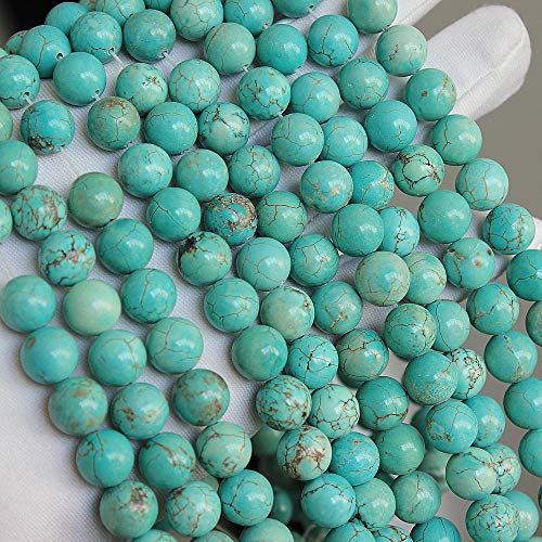 MJDCB Best Sellers Stone Beads Turquoise Round Loose Beads for Jewelry Making DIY Bracelet Necklace (10mm) - Image 2