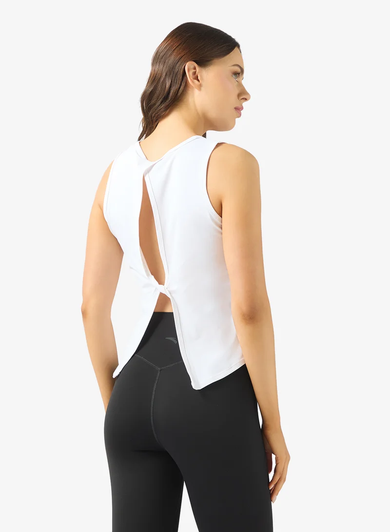 ANTA Regular Fit Workout Training Commute Knit Tank