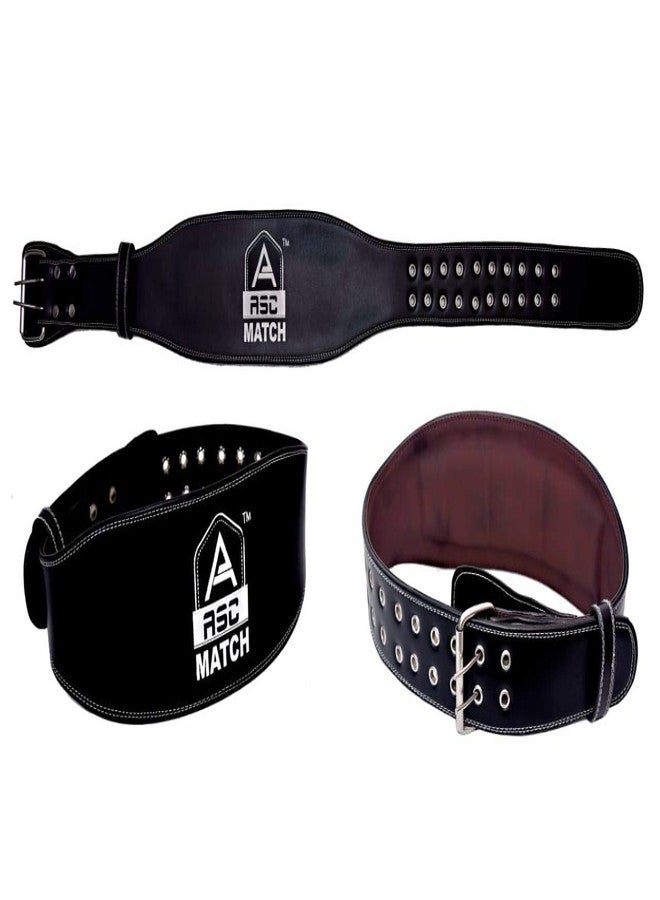 ASC حزام رفع الأثقال الجلدي من ASC Gym Belt (مقاس كبير من 32 إلى 38 بوصة) - Image 3