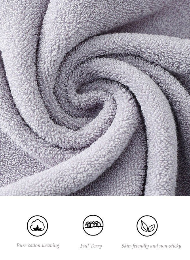 4-Piece Bathroom Towel Set - Premium 100% Cotton Towels - Super Absorbent, Thickened Face And Bath Towels Made From Long-Staple Cotton 33*73