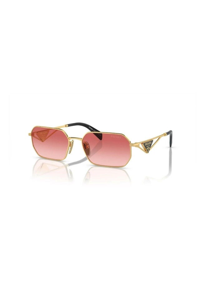 PRADA Woman IRREGULAR  SUNGLASSES- PR A51S - lense size:58mm - GOLD - Image 1
