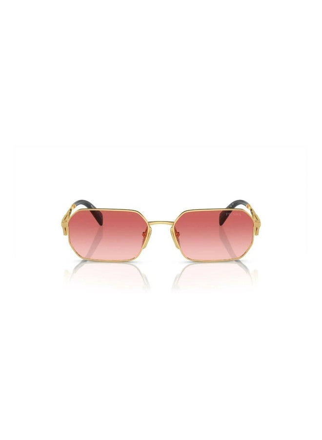 PRADA Woman IRREGULAR  SUNGLASSES- PR A51S - lense size:58mm - GOLD - Image 4