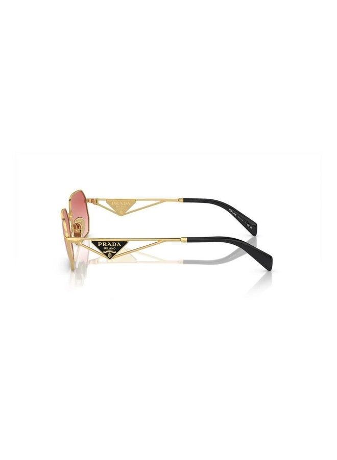 PRADA Woman IRREGULAR  SUNGLASSES- PR A51S - lense size:58mm - GOLD - Image 2