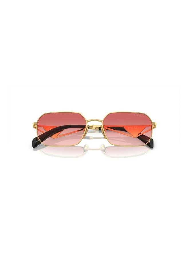 PRADA Woman IRREGULAR  SUNGLASSES- PR A51S - lense size:58mm - GOLD - Image 5