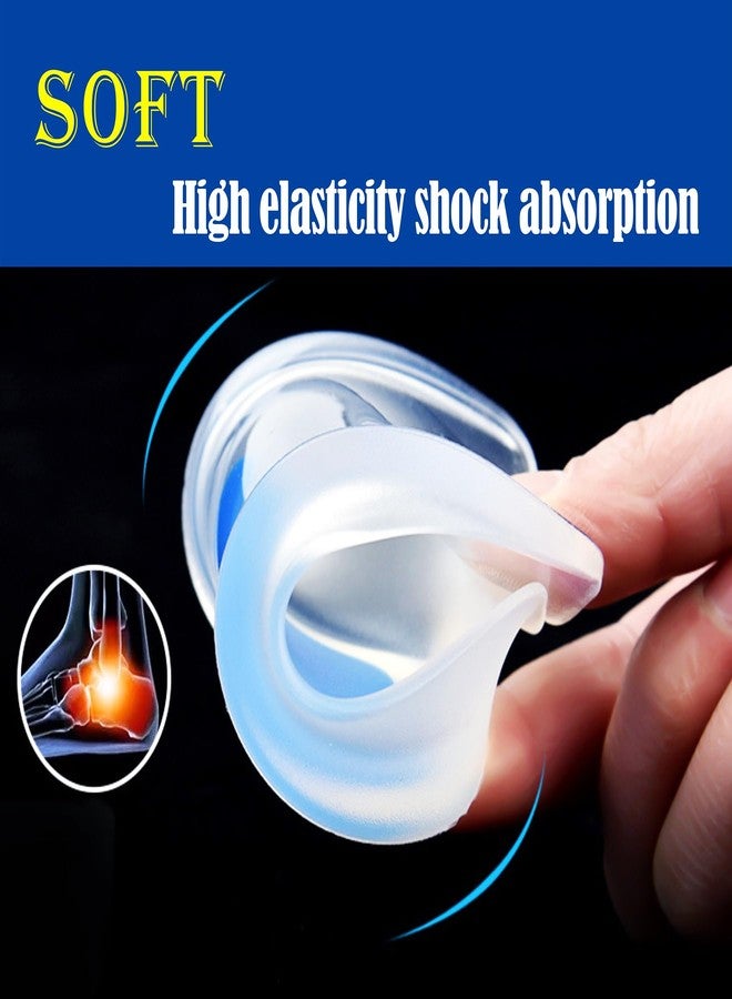 xiaopihou 4pack-Gel Heel Cups for Kid's SportTraction Shock Absorbing Lightweight/Kids Heel Cups for Heel Pain Sensitive Heels, Ankle Pain, Plantar Fasciitis, or Heel Spurs (Kid's 1-4) - Image 4