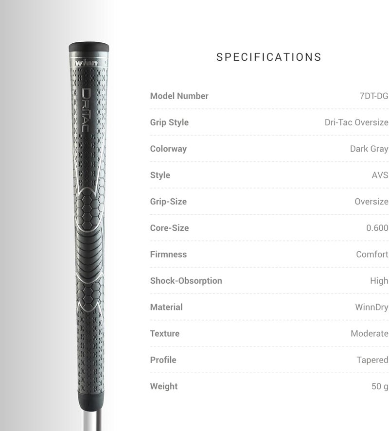 Winn Dri-Tac Oversize Golf Grip - Image 3