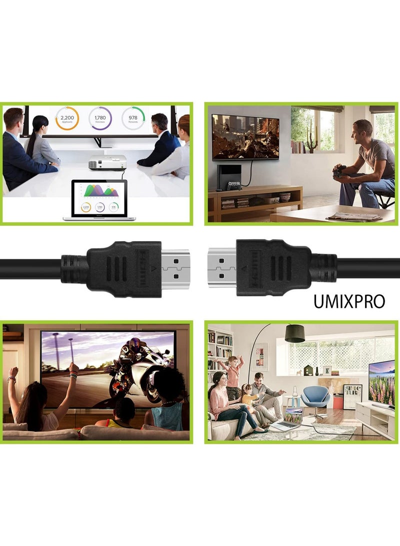 UMIXPRO HDMI Cable 4K HDMI 2.0 18Gbps High-Speed 4K@60Hz HDMI to HDMI Video Wire Ultra HD 3D 4K HDMI Cord Braided Compatible with MacBook Pro UHD TV Nintendo Switch Xbox PlayStation PS5/4 PC Laptop 1.5 Meter - Image 5