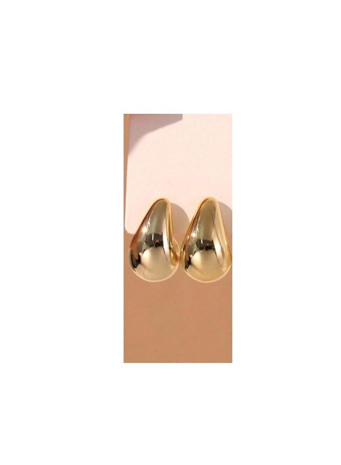 Water Drop Gold Earring Set - Image 4