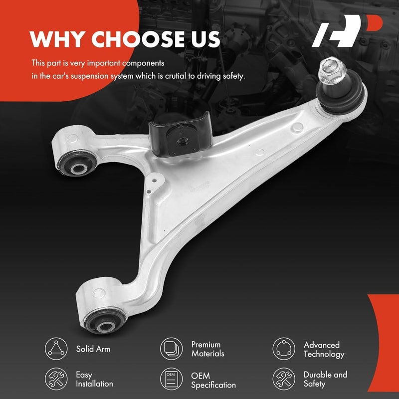 A-Premium Rear Left Upper Control Arm with Ball Joint & Bushing - Image 5