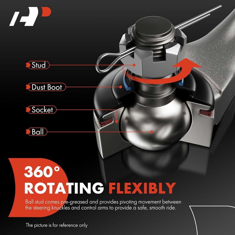 A-Premium Rear Left Upper Control Arm with Ball Joint & Bushing - Image 3