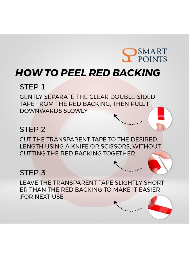"سمارت بوينتس  " شريط لاصق مزدوج  من سمارت بوينتس – لاصق قوي لمختلف الأسطح - Image 4
