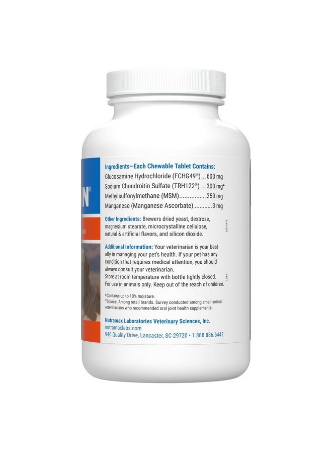 COSEQUIN - Nutramax Laboratories Cosequin Maximum Strength Joint Health Supplement for Dogs - With Glucosamine, Chondroitin, and MSM, 132 Chewable Tablets - Image 1
