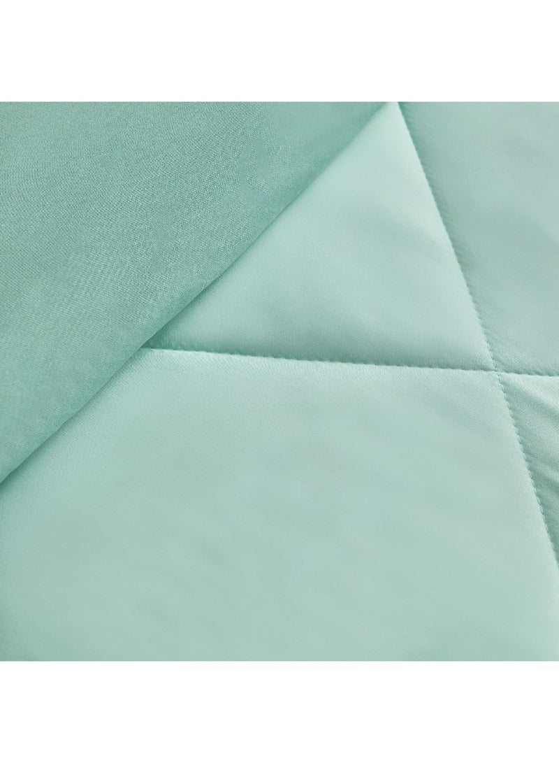 Derby 2-Piece Twin Reversible Microfibre Comforter Set 220 x 160 cm