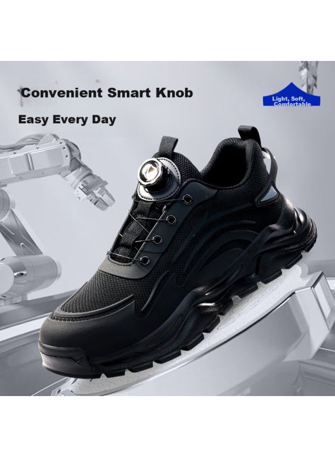Blue Gull Shield Blue Seagull Shield Labor Protection Shoes Men Lightweight Breathable Anti-Smashing Steel Toe Anti-Stab Safety Soft Bottom Work Site Functional Shoes D211N 45 - Image 3